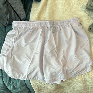 Lavender Nike Track Shorts